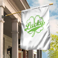 Vintage Lucky Shamrock Garden Flag Irish St Patricks Day
