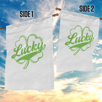 Vintage Lucky Shamrock Garden Flag Irish St Patricks Day