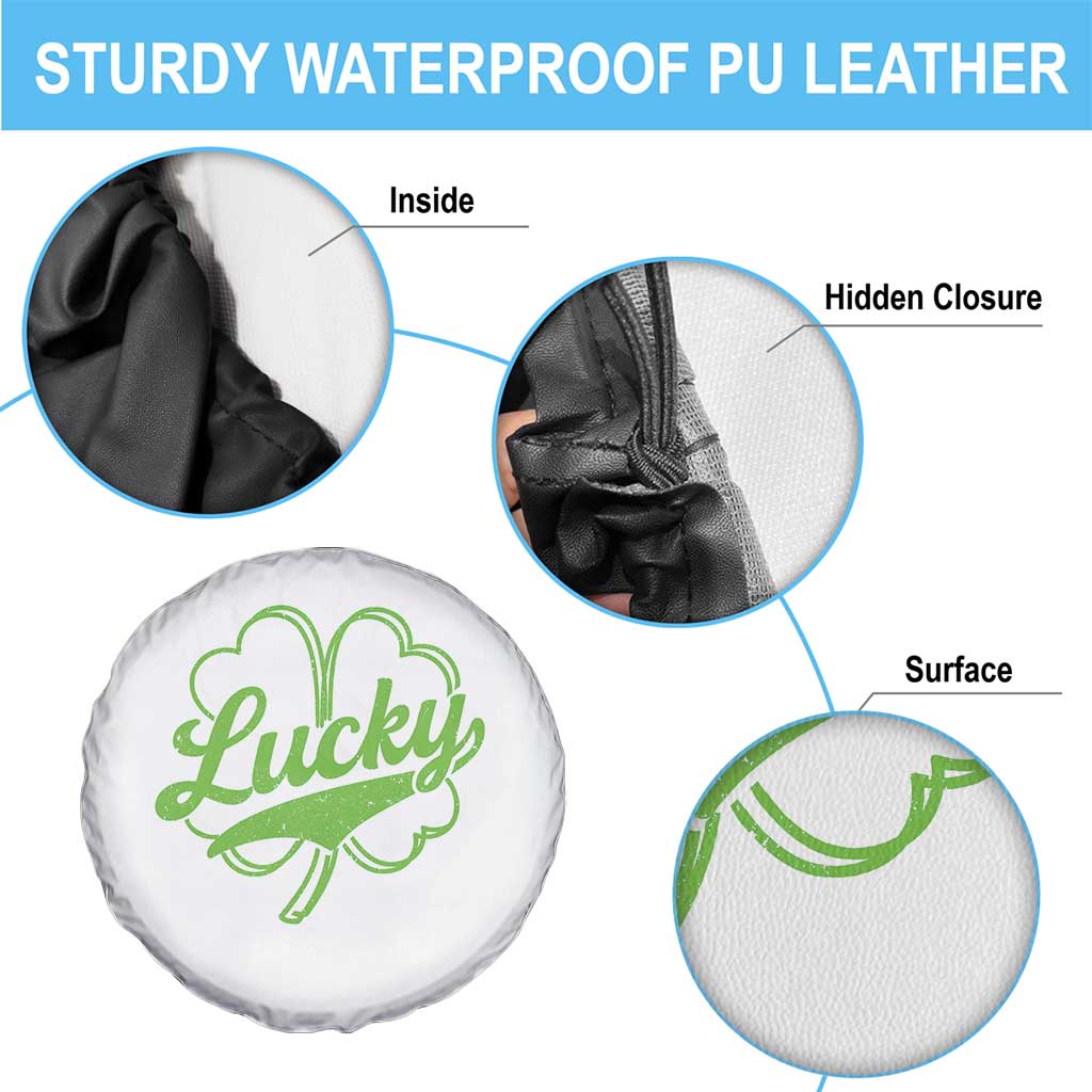 Vintage Lucky Shamrock Spare Tire Cover Irish St Patricks Day