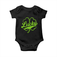Vintage Lucky Shamrock Baby Onesie Irish St Patricks Day