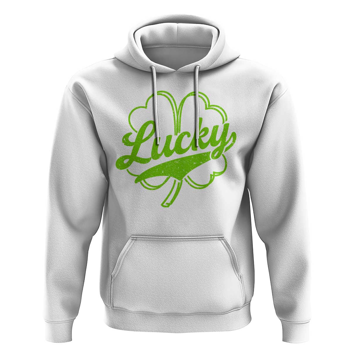 Vintage Lucky Shamrock Hoodie Irish St Patricks Day