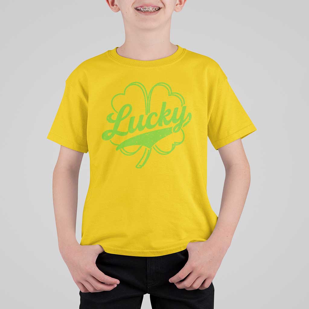 Vintage Lucky Shamrock T Shirt For Kid Irish St Patricks Day