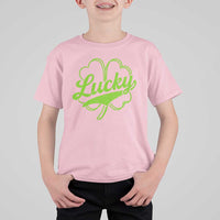 Vintage Lucky Shamrock T Shirt For Kid Irish St Patricks Day