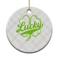 Vintage Lucky Shamrock Ceramic Ornament Irish St Patricks Day