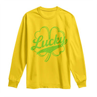 Vintage Lucky Shamrock Long Sleeve Shirt Irish St Patricks Day
