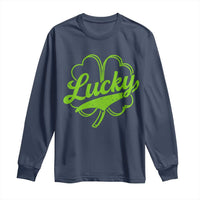 Vintage Lucky Shamrock Long Sleeve Shirt Irish St Patricks Day