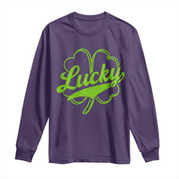 Vintage Lucky Shamrock Long Sleeve Shirt Irish St Patricks Day