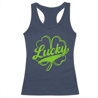 Vintage Lucky Shamrock Racerback Tank Top Irish St Patricks Day