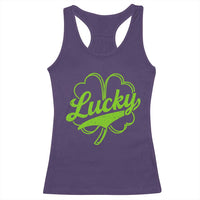 Vintage Lucky Shamrock Racerback Tank Top Irish St Patricks Day