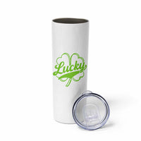 Vintage Lucky Shamrock Skinny Tumbler Irish St Patricks Day