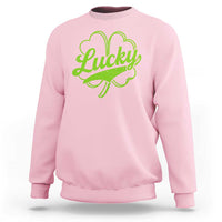 Vintage Lucky Shamrock Sweatshirt Irish St Patricks Day