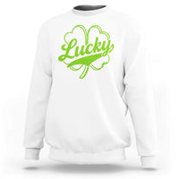 Vintage Lucky Shamrock Sweatshirt Irish St Patricks Day