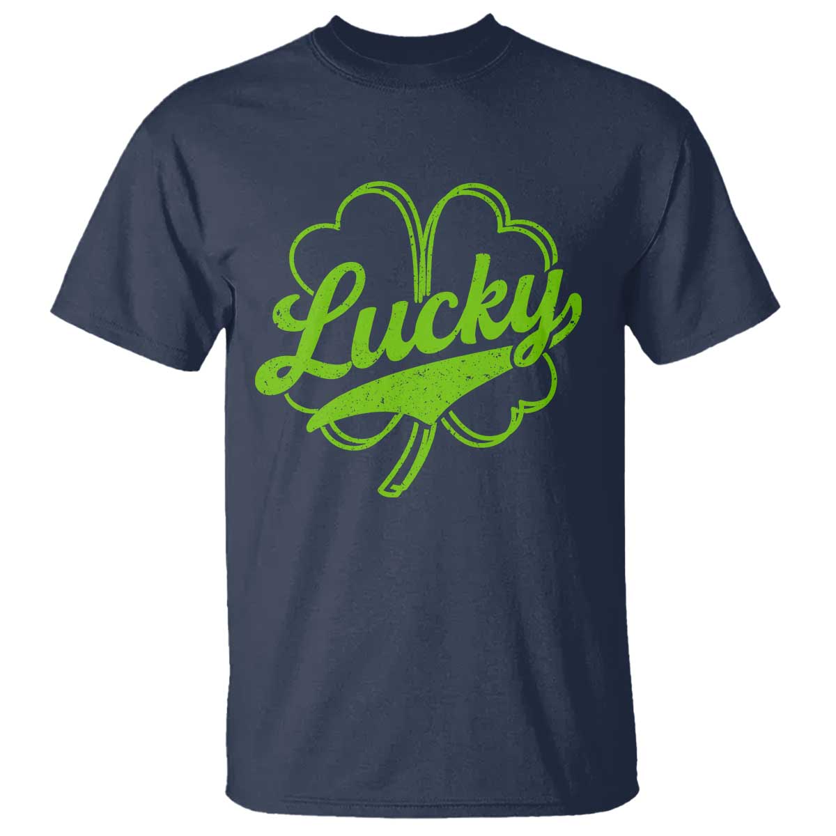 Vintage Lucky Shamrock T Shirt Irish St Patricks Day