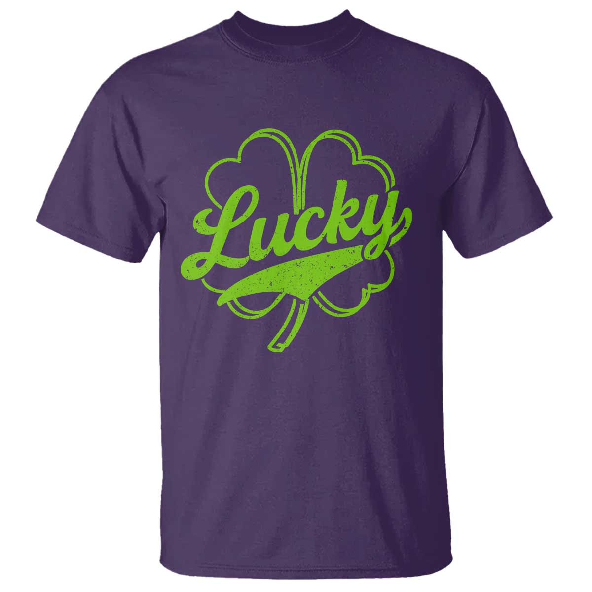 Vintage Lucky Shamrock T Shirt Irish St Patricks Day