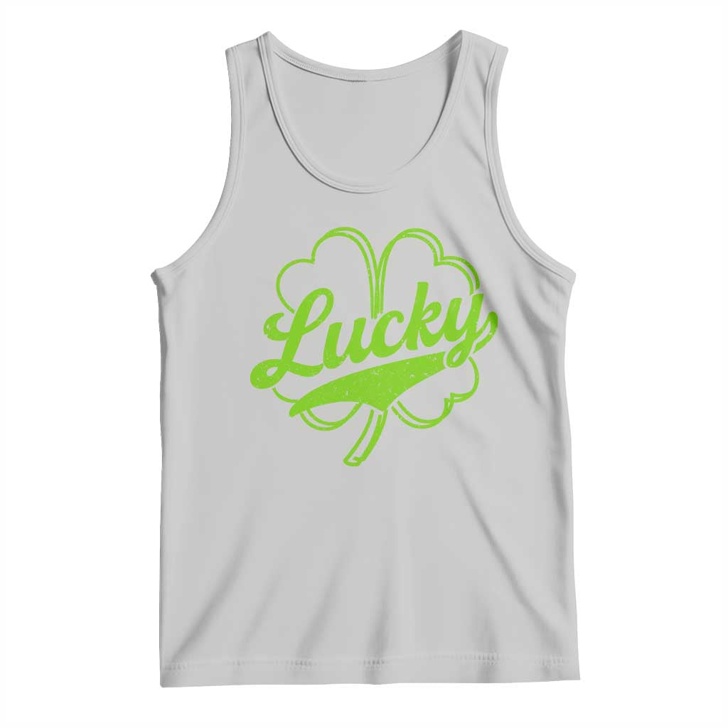 Vintage Lucky Shamrock Tank Top Irish St Patricks Day