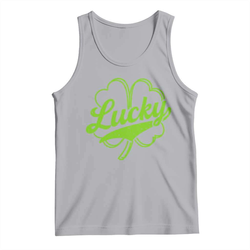 Vintage Lucky Shamrock Tank Top Irish St Patricks Day