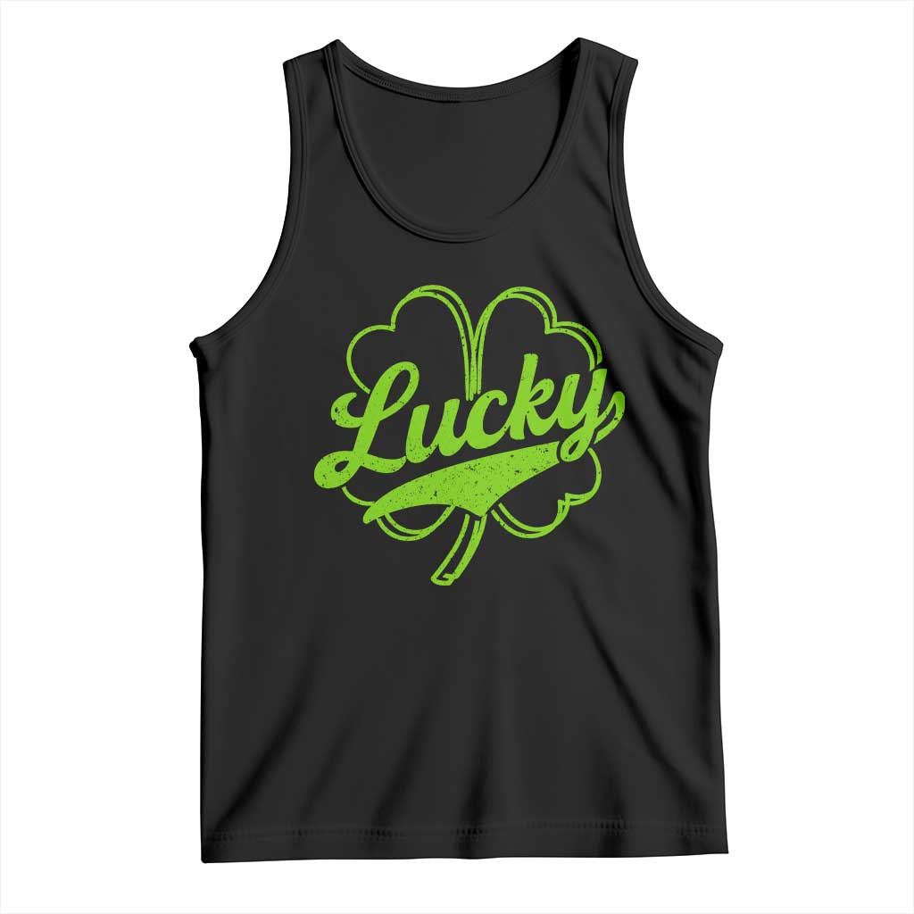 Vintage Lucky Shamrock Tank Top Irish St Patricks Day
