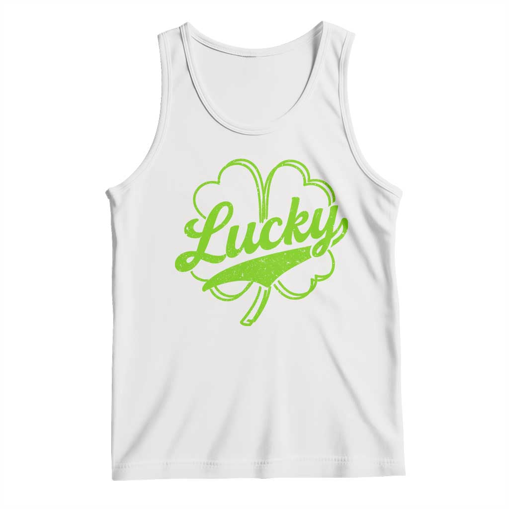 Vintage Lucky Shamrock Tank Top Irish St Patricks Day