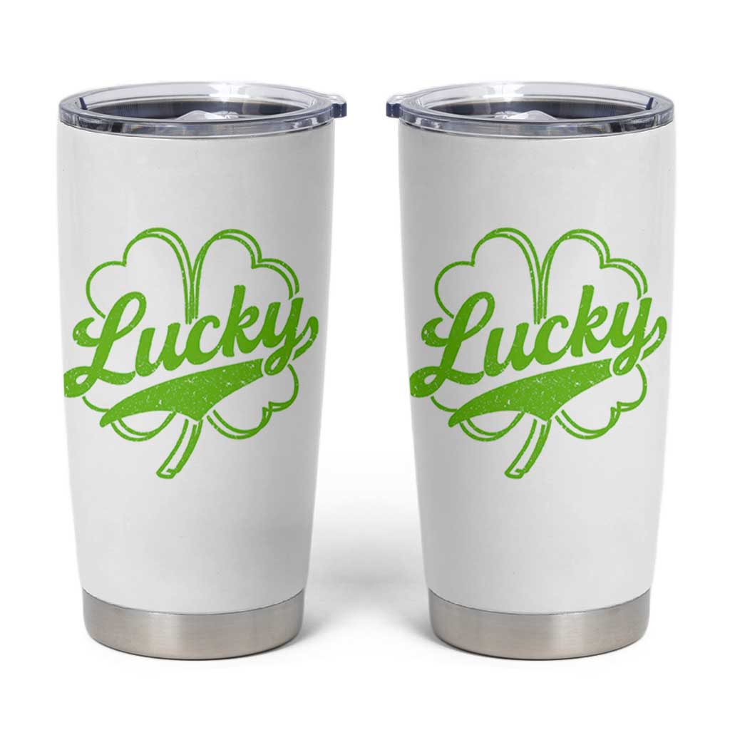 Vintage Lucky Shamrock Tumbler Cup Irish St Patricks Day