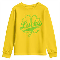 Vintage Lucky Shamrock Youth Sweatshirt Irish St Patricks Day