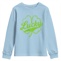 Vintage Lucky Shamrock Youth Sweatshirt Irish St Patricks Day