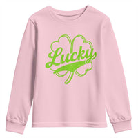 Vintage Lucky Shamrock Youth Sweatshirt Irish St Patricks Day