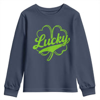 Vintage Lucky Shamrock Youth Sweatshirt Irish St Patricks Day