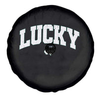 Retro Lucky Spare Tire Cover St Patricks Day Irish Shamrock Varsity