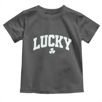 Retro Lucky Toddler T Shirt St Patricks Day Irish Shamrock Varsity