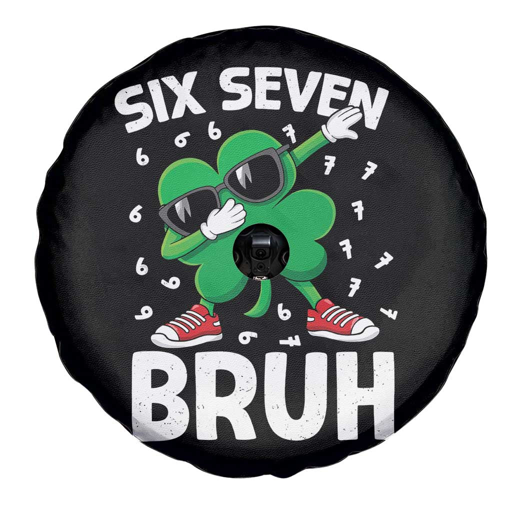 Funny Irish St Patricks Day Shamrock 67 Meme Spare Tire Cover Six Seven Bruh Gen Alpha Slang