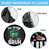 Funny Irish St Patricks Day Shamrock 67 Meme Spare Tire Cover Six Seven Bruh Gen Alpha Slang