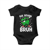 Funny Irish St Patricks Day Shamrock 67 Meme Baby Onesie Six Seven Bruh Gen Alpha Slang
