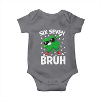 Funny Irish St Patricks Day Shamrock 67 Meme Baby Onesie Six Seven Bruh Gen Alpha Slang