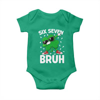 Funny Irish St Patricks Day Shamrock 67 Meme Baby Onesie Six Seven Bruh Gen Alpha Slang
