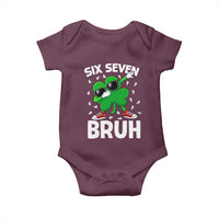 Funny Irish St Patricks Day Shamrock 67 Meme Baby Onesie Six Seven Bruh Gen Alpha Slang