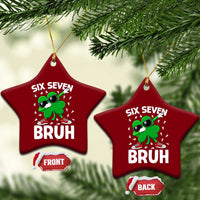 Funny Irish St Patricks Day Shamrock 67 Meme Ceramic Ornament Six Seven Bruh Gen Alpha Slang