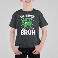 Funny Irish St Patricks Day Shamrock 67 Meme T Shirt For Kid Six Seven Bruh Gen Alpha Slang