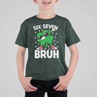 Funny Irish St Patricks Day Shamrock 67 Meme T Shirt For Kid Six Seven Bruh Gen Alpha Slang