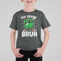 Funny Irish St Patricks Day Shamrock 67 Meme T Shirt For Kid Six Seven Bruh Gen Alpha Slang
