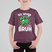 Funny Irish St Patricks Day Shamrock 67 Meme T Shirt For Kid Six Seven Bruh Gen Alpha Slang