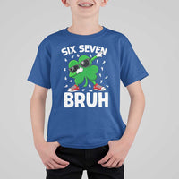 Funny Irish St Patricks Day Shamrock 67 Meme T Shirt For Kid Six Seven Bruh Gen Alpha Slang