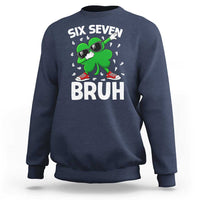 Funny Irish St Patricks Day Shamrock 67 Meme Sweatshirt Six Seven Bruh Gen Alpha Slang