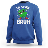 Funny Irish St Patricks Day Shamrock 67 Meme Sweatshirt Six Seven Bruh Gen Alpha Slang
