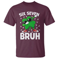 Funny Irish St Patricks Day Shamrock 67 Meme T Shirt Six Seven Bruh Gen Alpha Slang