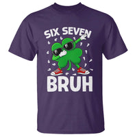 Funny Irish St Patricks Day Shamrock 67 Meme T Shirt Six Seven Bruh Gen Alpha Slang