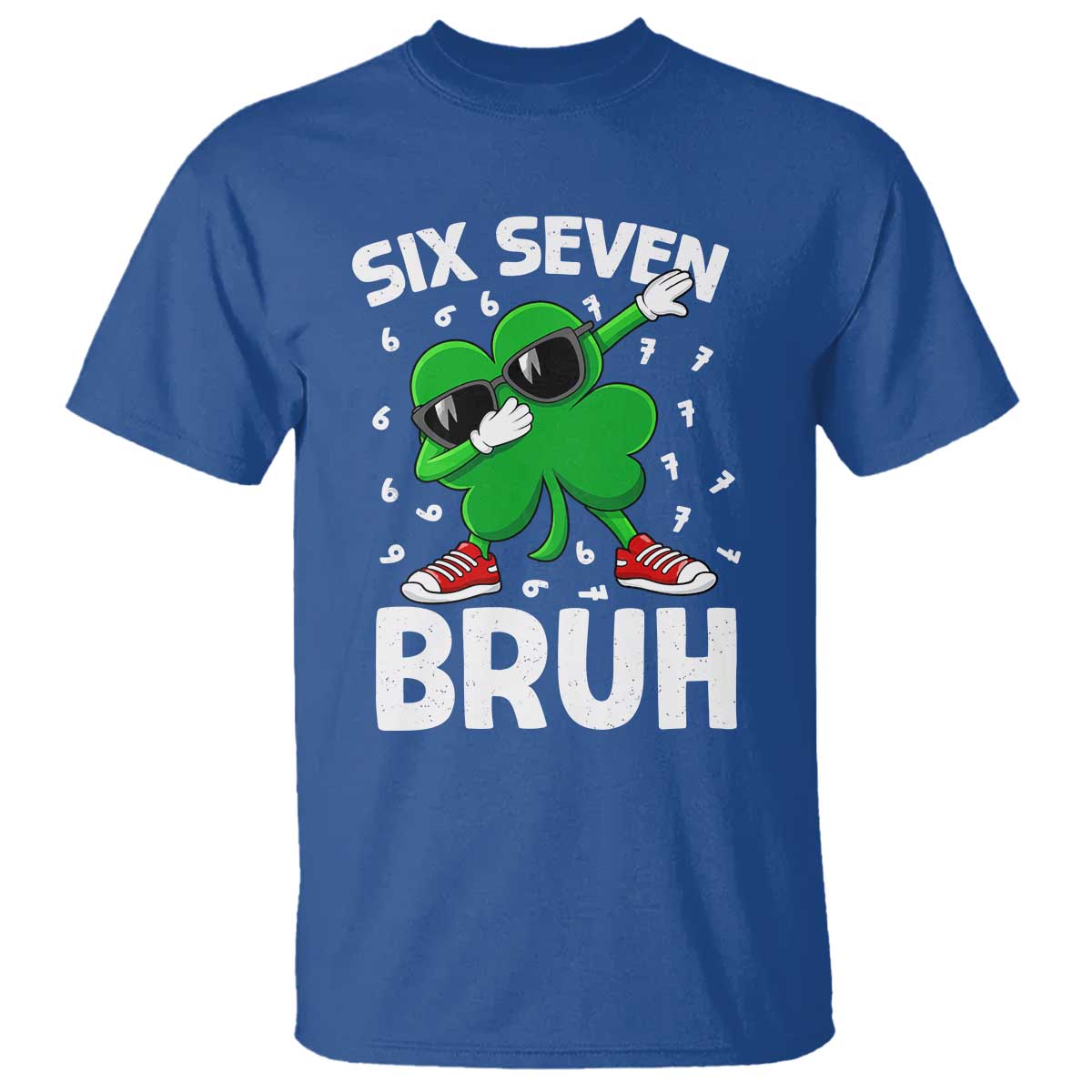 Funny Irish St Patricks Day Shamrock 67 Meme T Shirt Six Seven Bruh Gen Alpha Slang