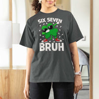 Funny Irish St Patricks Day Shamrock 67 Meme T Shirt For Women Six Seven Bruh Gen Alpha Slang