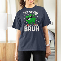 Funny Irish St Patricks Day Shamrock 67 Meme T Shirt For Women Six Seven Bruh Gen Alpha Slang