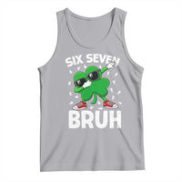 Funny Irish St Patricks Day Shamrock 67 Meme Tank Top Six Seven Bruh Gen Alpha Slang