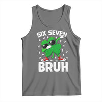 Funny Irish St Patricks Day Shamrock 67 Meme Tank Top Six Seven Bruh Gen Alpha Slang